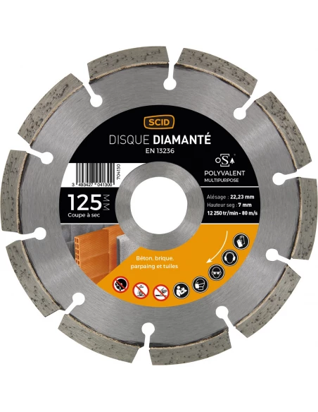 Disque polyvalent 125 22,23