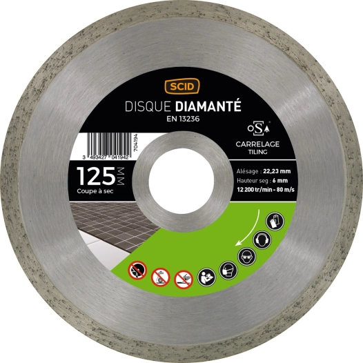 Disque carrelage universel 125 22,23