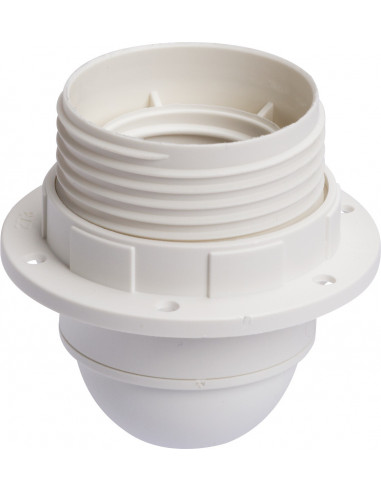 Douille e27 plastique raccord ø 10 mm bague isolante + passe-fil