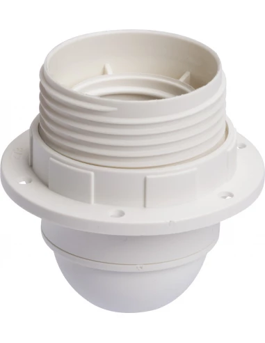 Douille e27 plastique raccord ø 10 mm bague isolante + passe-fil