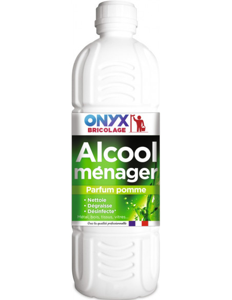 Alcool ménager parfume bouteille 1 litre pomme verte - ONYX