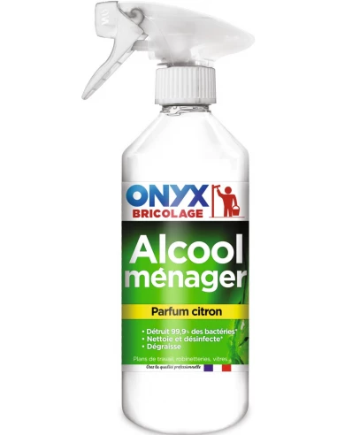 6 Alcool ménager parfume 90° pulvérisateur 500 ml citron