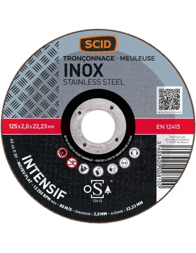 Disque abrasif type silver métaux ø x ep (mm) 125 x 2