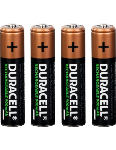 Rechargeables: blister de 4 piles AAA (LR03) - 800 mAh - DURACELL