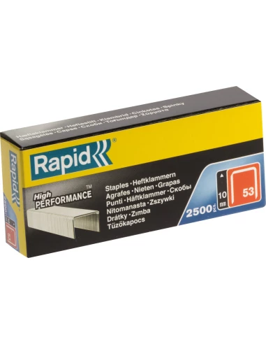 Agrafe n°53, 10mm, galva 2500 pièces