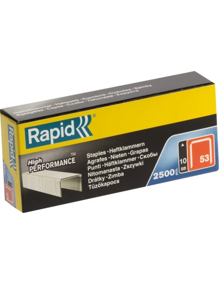 Agrafe n°53, 10mm, galva 2500 pièces