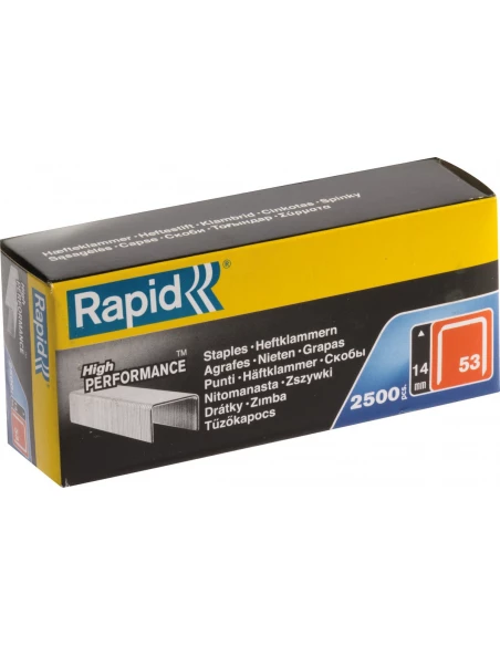 Agrafe n°53 - 14mm - galva - 2500 pièces - RAPID