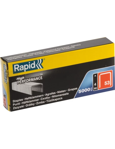 Agrafe n°53, 4mm, galva 5000 pièces