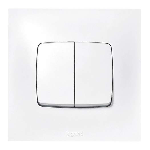 Double va-et-vient neptune blanc - LEGRAND