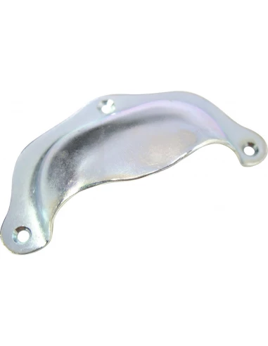 Poignée coquille percée l 90 x l 44 x h 20 mm zingué