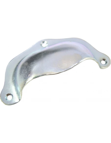Poignée coquille percée l 90 x l 44 x h 20 mm zingué