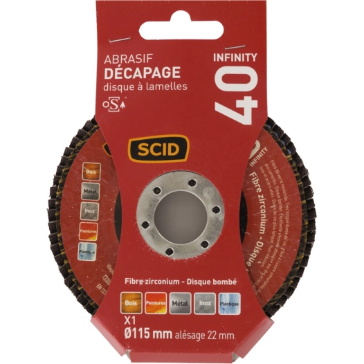 Disque zirconium infinity bombé ø 115 mm 40 1