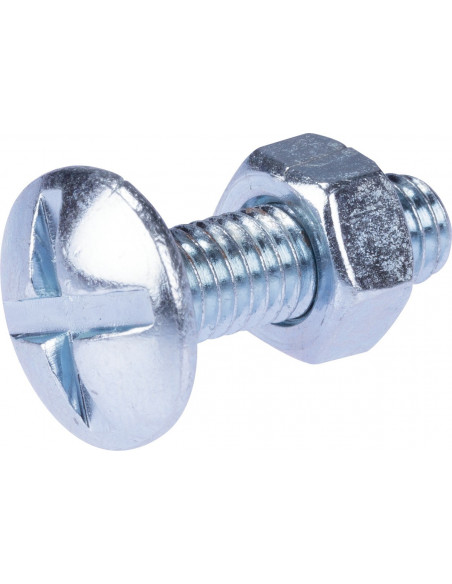Boulon Poelier M6x20 Fixation robuste pour assemblages divers - Fixpro