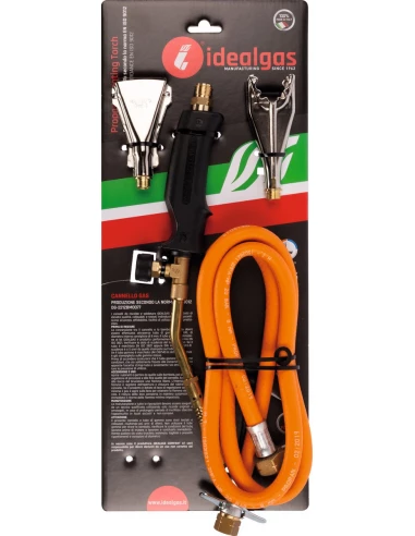 Chalumeau avec 3 brûleurs interchangeables ø 17, 22 ou 40 mm