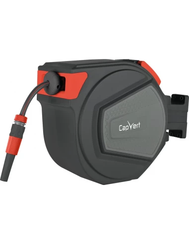 Devidoir de tuyau d'arrosage mural - Enrouleur automatique - l. (m):25