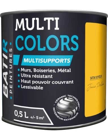 Peinture Batir Multi-Supports Satin Soyeux 0,5 L aune pollrn
