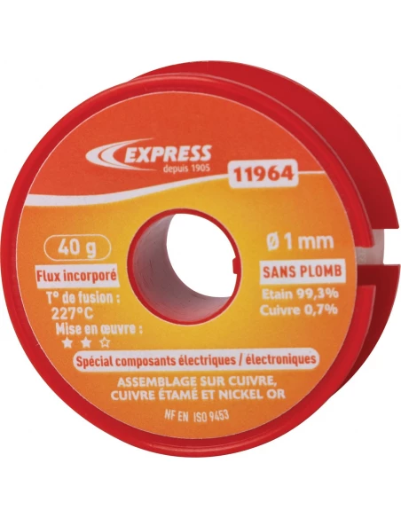 soudure étain elec 40g d1mm