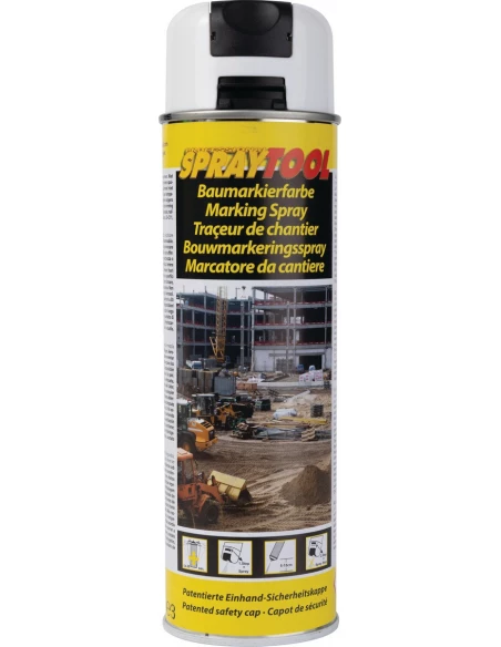 traceur spray 500ml blanc