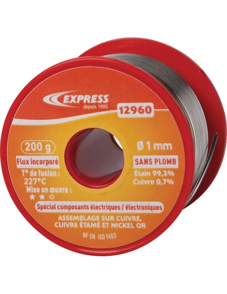 Soudure Étain Elec 200g – D1mm