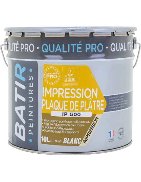 Peinture batir sous-couche pot 10 litres blanc