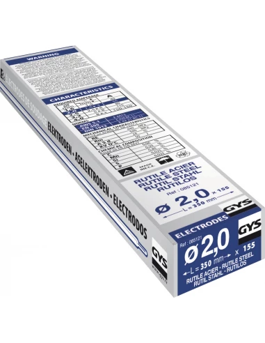 Electrode traditionnelle acier rutile par 155 2.0mm GYS