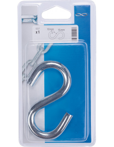 Maillon Rapide D.10mm Zingué Maillon rapide acier zingué, D.10mm, ouverture 15mm - Chapuis