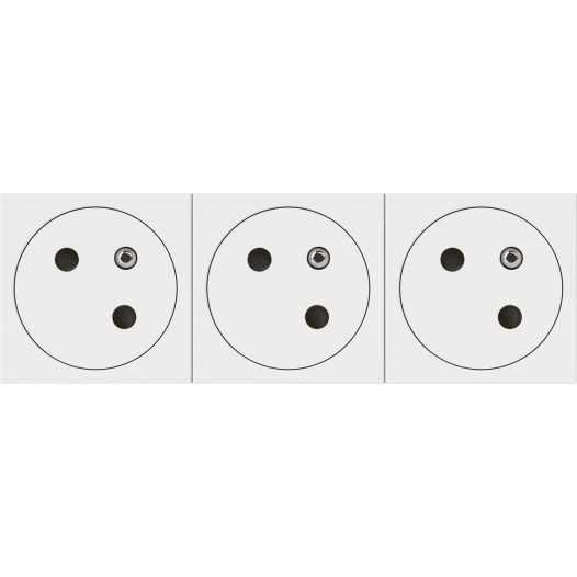 Multiprises Précâblées 3 X 2p+t À 45° Legrand - Mosaïc - 6 Modules