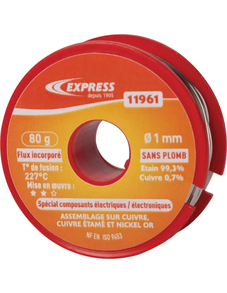 soudure étain elec 80g d1mm