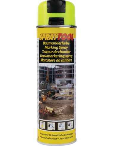 traceur spray 500ml jaune fluo