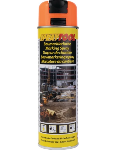 traceur spray 500ml orang fluo