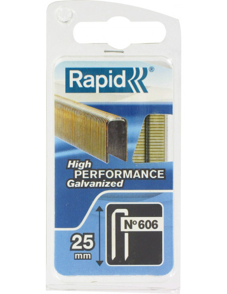 Agrafe Rapid 25mm Galvanisée Agrafes galvanisées robustes usage général - Rapid