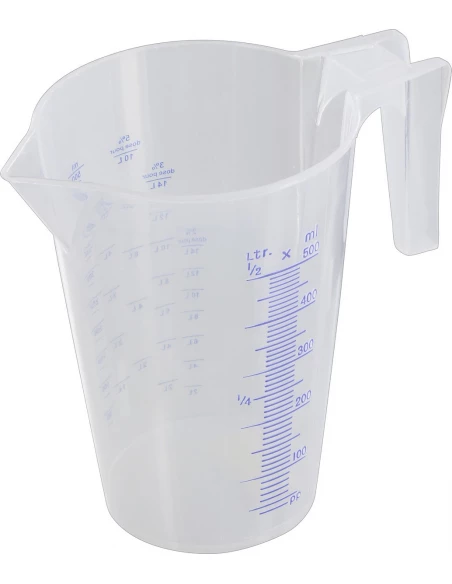 Broc verseur gradué polypropylène translucide 0,5 l 145 x 100 x 135