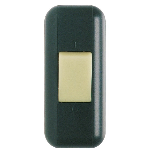 Interrupteur de fil souple 2 a touche luminescente noir