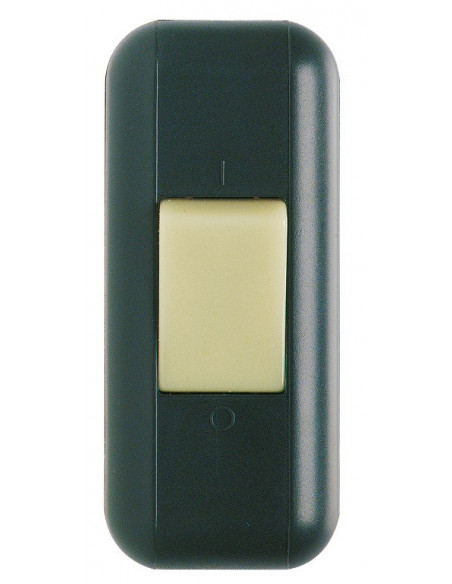 Interrupteur de fil souple 2 a touche luminescente noir