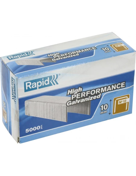 Agrafe n°12, 10mm, galva 5000 pièces - RAPID
