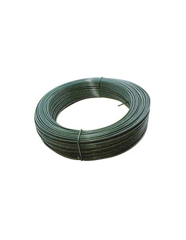Fil de tension galvanisé plastifie vert 2,4mm - 25m
