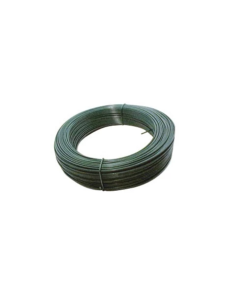Fil de tension galvanisé plastifie vert 2,4mm - 25m