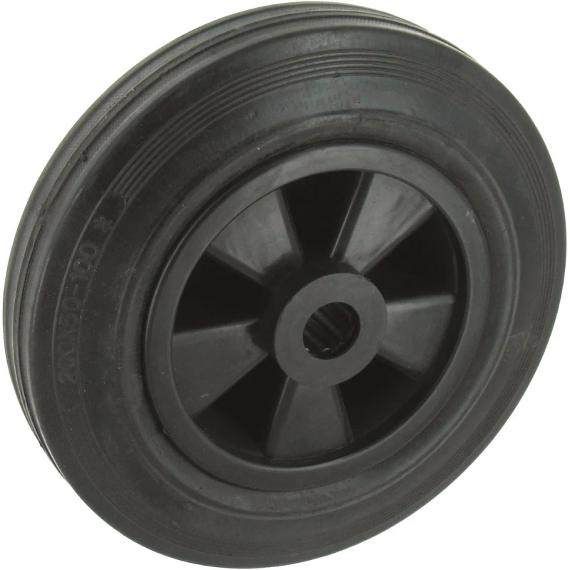 Roue à bandage caoutchouc manutal noir 200 bande 50 200 20