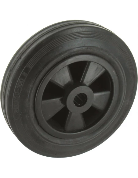 Roue à bandage caoutchouc manutal noir 200 bande 50 200 20