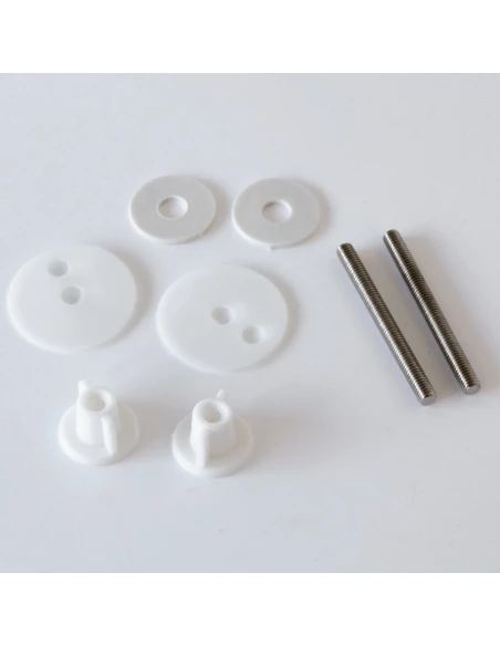 Fixation d'abattant charnière métal visserie métal