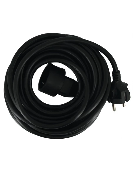 Prolongateur cable souple noir h05 vv-f 3g 1,5 mm² 10