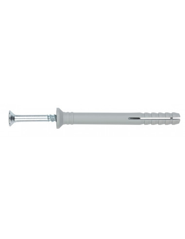 Cheville à clou+vis 6x60 Fixation rapide universelle maçonnerie - Fixpro