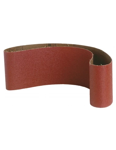 Bande ponçage sans fin abrasive 75 x 533 mm 5 pièces (40 x 2 / 80 x 2 / 120 x 1)
