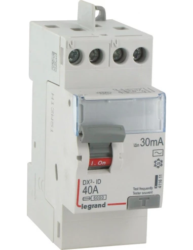 Interrupteur différentiel bipolaire - type ac bg a raccordement direct par peigne 40