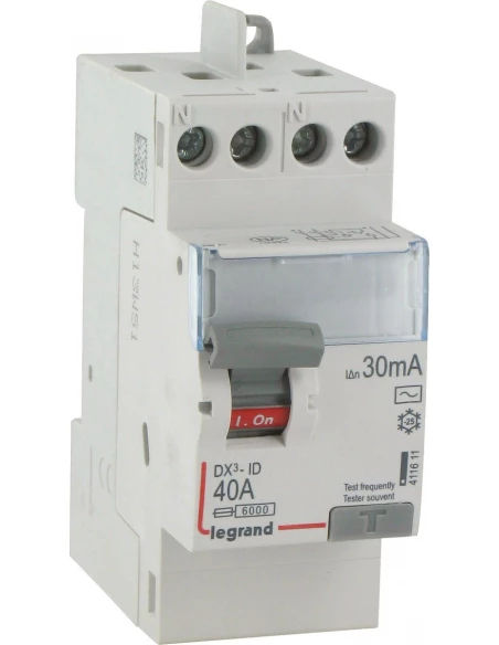 Interrupteur différentiel bipolaire - type ac bg a raccordement direct par peigne 40