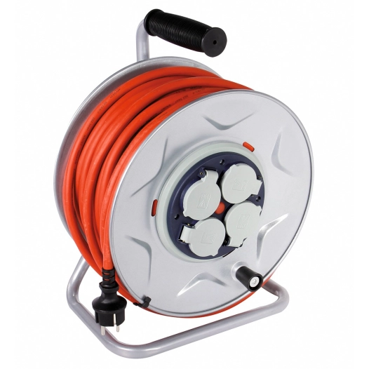 Enrouleur électrique professionnel à moyeu fixe ho7 rn-f 3g 2,5 mm² 40 mêtres - DHOME