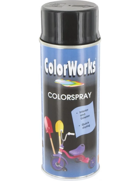 Peinture brillante aérosol 400ml noir brilla