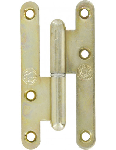 Paumelle Bois 110x55 BR Charnière robuste pour portes et portillons bois - Jardinier Massard