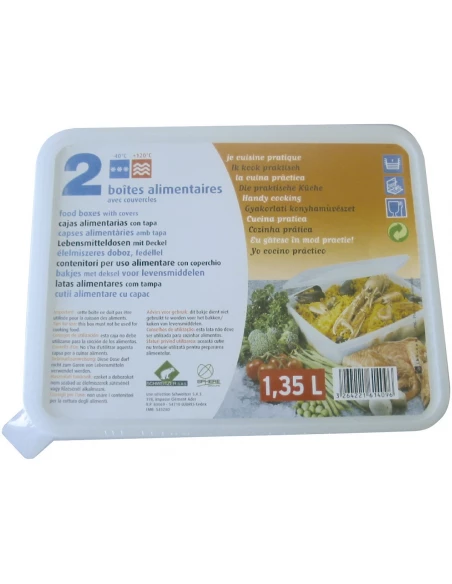 Barquette micro-ondes congélation 1,35 l 2