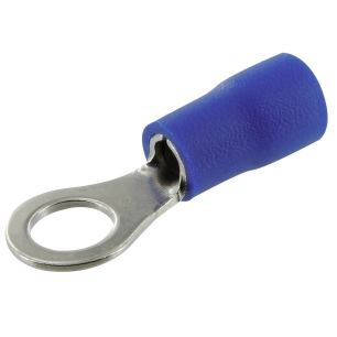 Cosse pré isolée à plage ronde bleu 5,3mm - 10 pièces